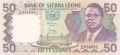 Sierra Leone 50 Leones, 27. 4.1989